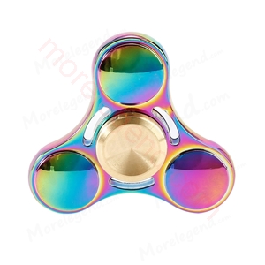 图片 Good Quality Multicolor Tri-Spinner Metal UFO Fidget spinner Speelgoed EDC Hand Spinner Anti Stress Reliever handspinner
